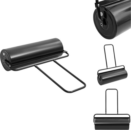 vidaXL Gazonroller - Grote inhoud - Duurzaam ijzer - Handig handvat - Ronde randen - Eenvoudig op te bergen - Ø 30 x 90 cm - 63 L - Gazonwals van vidaXL