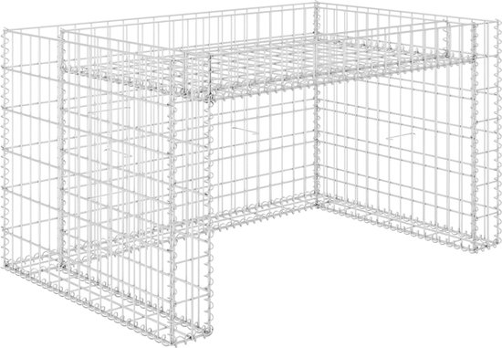 vidaXL - Grasmaaieroverkapping - met - plantenbak - 110x80x60cm - staaldraad van vidaXL