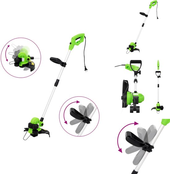 vidaXL Grastrimmer - Grastrimmers - Elektrische Grastrimmer - Telescopische Grastrimmer - Grastrimmer elektrisch telescopisch 29 cm 550 W van Merkloos	