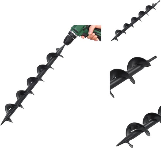 vidaXL Grondboorbit 75x600 mm staal - Grondboorbit - Grondboorbits - Grondboor Bit - Grondboor Bits van Merkloos	