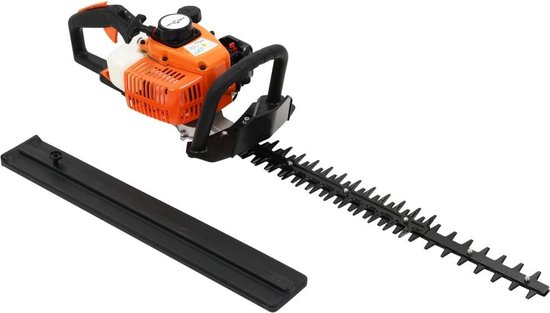 vidaXL - Heggenschaar - op - benzine - 722 - mm - oranje - en - zwart van VidaXL