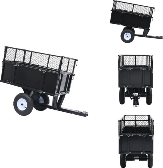 vidaXL Kiepwagen - Kiepwagens - Kipwagen - Kipwagens - Kiepwagen voor zitmaaiers 150 kg van VidaXL