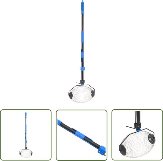 vidaXL Noten Raapmachine - Notenverzamelaar - Notenverzamelaar 127 cm staal blauw - Tuingereedschap - Nootverzamelaar - Boomgaardgereedschap van Merkloos	