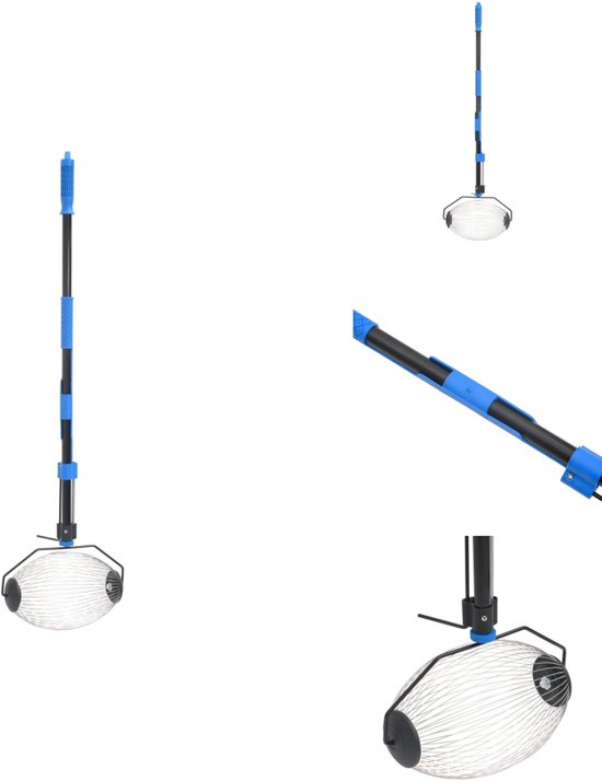 vidaXL - Notenverzamelaar - 127 - cm - staal - blauw van Merkloos	