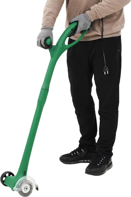 vidaXL Onkruidborstel elektrisch 140 W groen van VidaXL