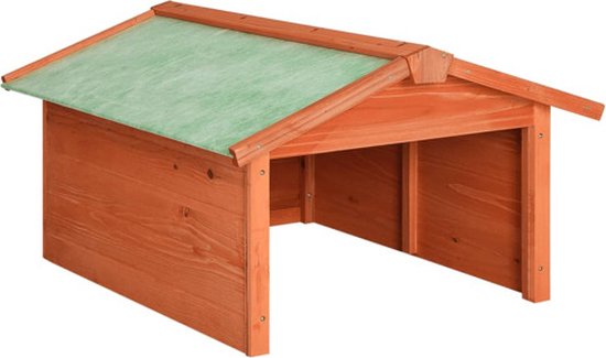 vidaXL - Overkapping - voor - robotgrasmaaier - 72x87x50 - cm - massief - vurenhout van vidaXL