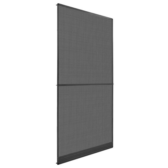 vidaXL - Scharnierend - Insectenscreen - Antraciet - en - Zwart - 100 - x - 215 - cm