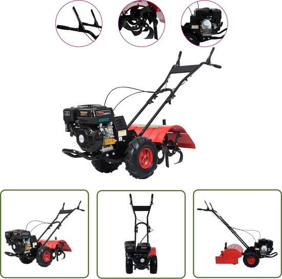 vidaXL Tuinmachines - Benzineschijfmachine - Benzinefrees 6,5 pk 196 cc - Grondfrezen - Roterende Freesschaar - Tuinaanleg van Merkloos	