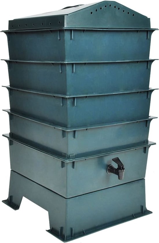 vidaXL - WormenbakÂ 4-laags - 42x42x60 - cm van vidaXL