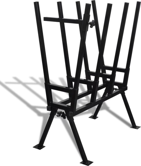 vidaXL - Zaagbok - voor - houtbewerking - gepoedercoat - zwart van VidaXL