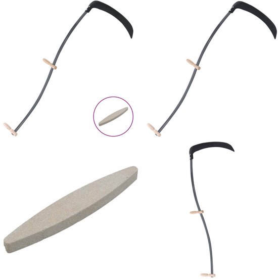 vidaXL Zeis met slijpsteen 145 cm - Zeis - Zeisen - Trimmer - Bosmaaier van VidaXL