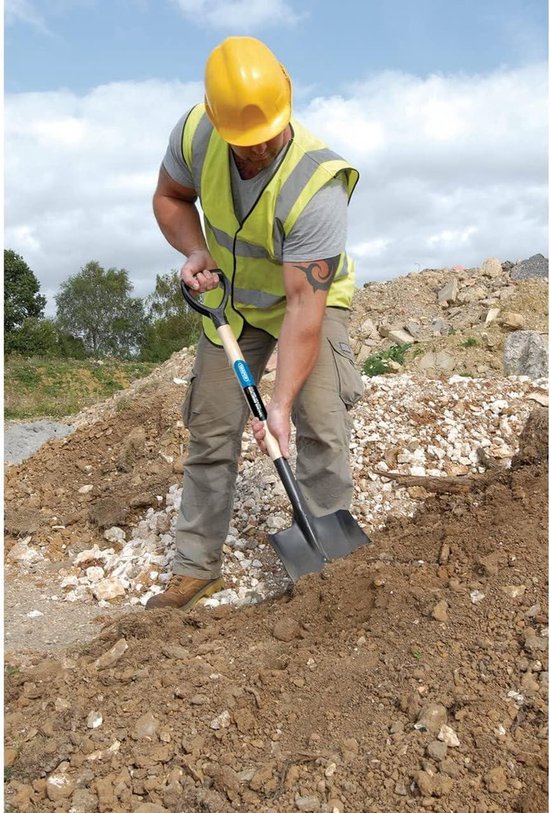 Vierkante Mond Bouwers Schop - Draper 10904 - Hardhouten Schacht van VIER