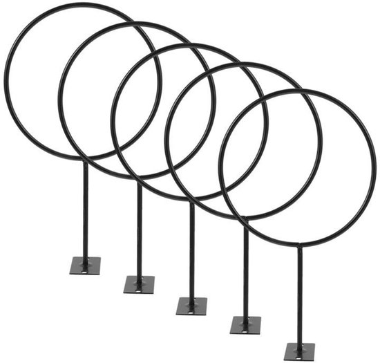 Vijf muurbeugels voor basketbalringen, geschikt voor basketbal, voetbal, volleybal, rugby en rugbyballen. van Merkloos	