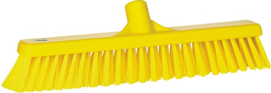 Vikan Bezem 31746 - 41cm - Zacht / Hard - Geel - Geschikt voor alle harde vloeren van Vikan