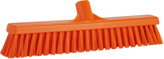Vikan Bezem 31747 - 41cm - Zacht / Hard - Oranje - Geschikt voor alle harde vloeren van Vikan