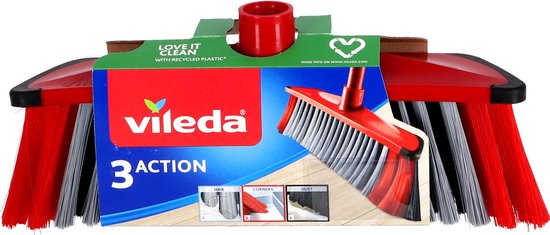 Vileda 3Action Binnenbezem - Binnenbezem - 3Action-technologie van Vileda