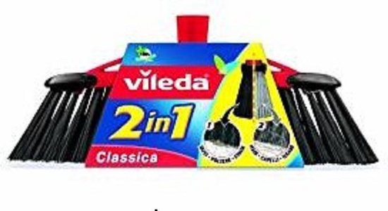 Vileda bezem 2 in 1 ± 35 cm breed. van Vileda