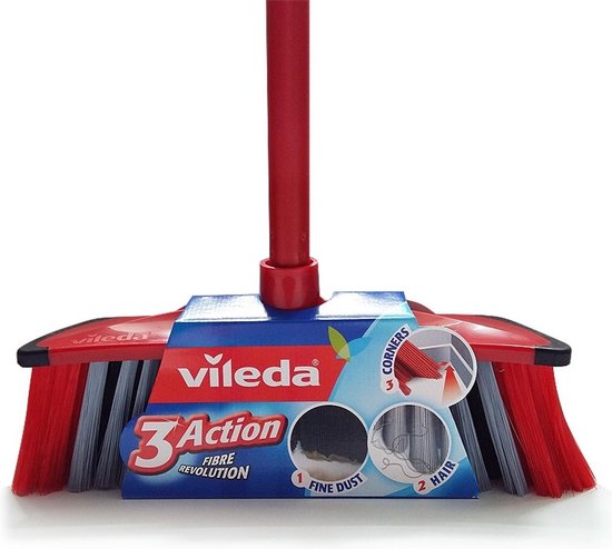 VILEDA BRUSH Bezemborstel 3ACTION + BARROW vegen van Vileda