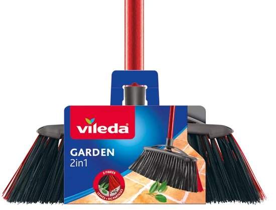 Vileda Brush Outdoor Broom 2in1 Garden + Stick van Vileda