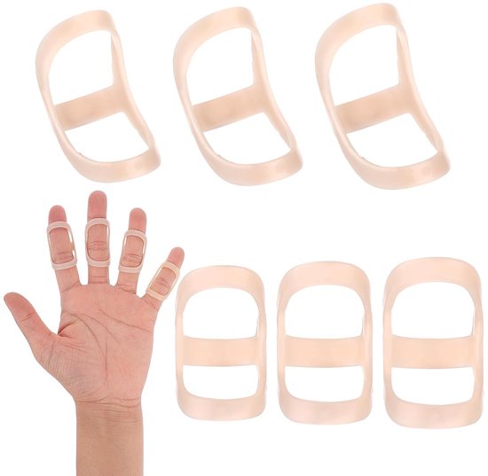 Vinger spalk - vingersteun voor artritis - vingerbescherming voor duim - wijsvinger - middelvinger - ringvinger - maat 5 - 6 - 7 - 8 - 9 - 10 van Merkloos	