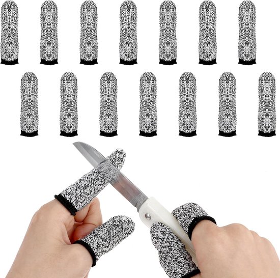 Vingerbeschermers - 14 Stuks - Herbruikbare Duim Vinger Guards - Snijbestendige Beschermers voor Keuken en Beeldhouwwerk van Merkloos	