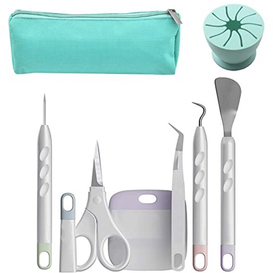 Vinyl Wieden Gereedschap Set - 8 Delige DIY Knutselaccessoires voor Ontrasteren en Beletteren van Merkloos	