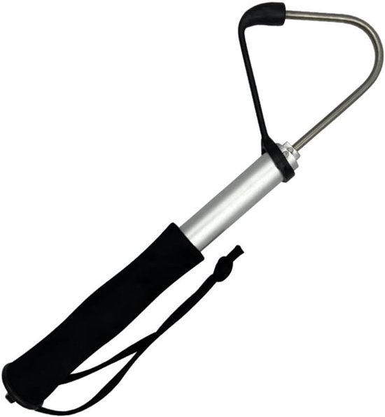 Vishaakverwijderaar - 23 inch telescopisch aluminium - roestvrij staal vis onthooker tool - push/pull haak remover - snelle ontkoppeling voor ondiep water vissen en zeevissen van Thalooti