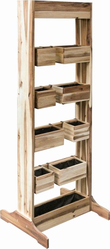 Vita Plantenbak verticaal Acacia - Naturel - 58x50x150cm van Vita