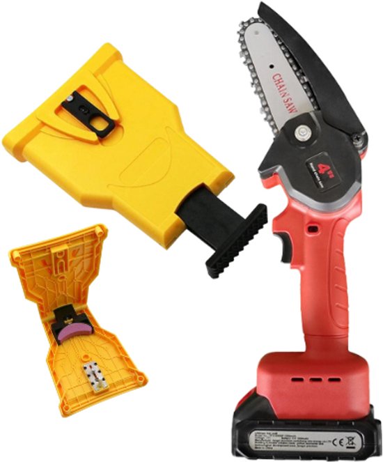 Vixson - Mini Kettingzaag & Kettingzaag Slijper - Elektrische Kettingzaag - Elektrische Zaag - Kettingzaag Vijl - BRENCHIE + SHARPSAW van BRENCHIE + SHARPSAW