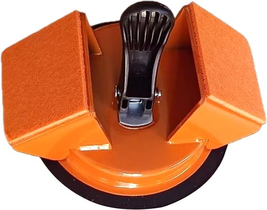Vloer Reparatie Gereedschap - Zuig Tool - Vloeren Installeren - 45 Graden Hoek - 12.3 cm - Zwart