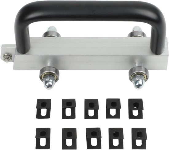 Vloergroefgereedschap - Handmatige slotter - Vloeren Installeren - Instelbare Diepte - 3mm Sleufbreedte - Zwart