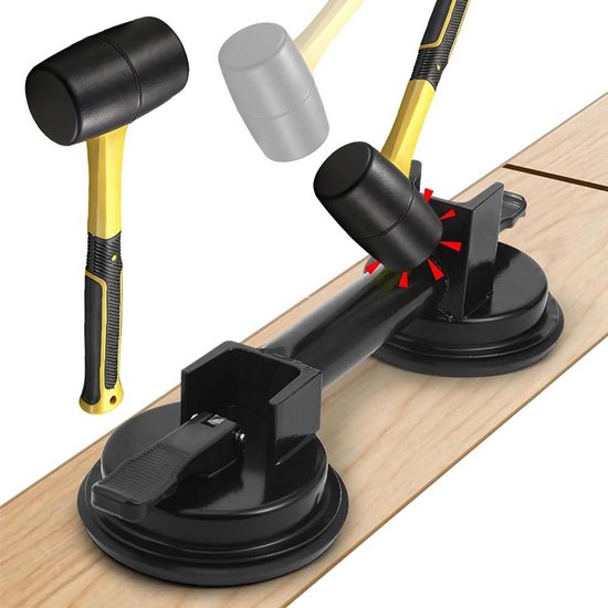 Vloerspleten Fixeerder - Vloervoegen Reparatie - Vloeren Leggen - Krasvrij Leggen - 1.4 kg - Zwart