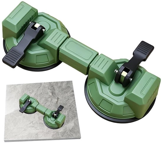 Vloervoeg Reparatiegereedschap - Hout Laminaat Tool - Spleten Dichten - Dubbele Zuignap - 28 x 13 x 9 cm - Zwart