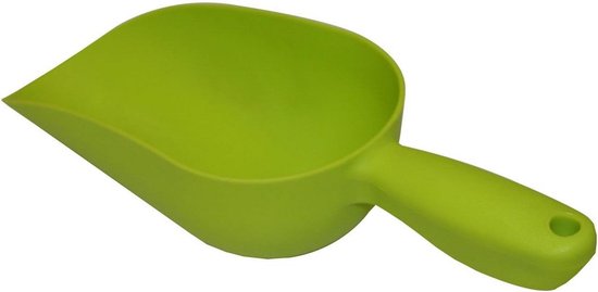Voederschep Groen Kunststof met Handvat voor Voer en Tuin van Merkloos	