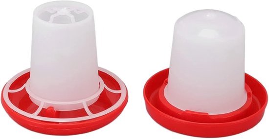Voederstation voor kuikens - dikke plastic voerdispenser - pluimveedrinken