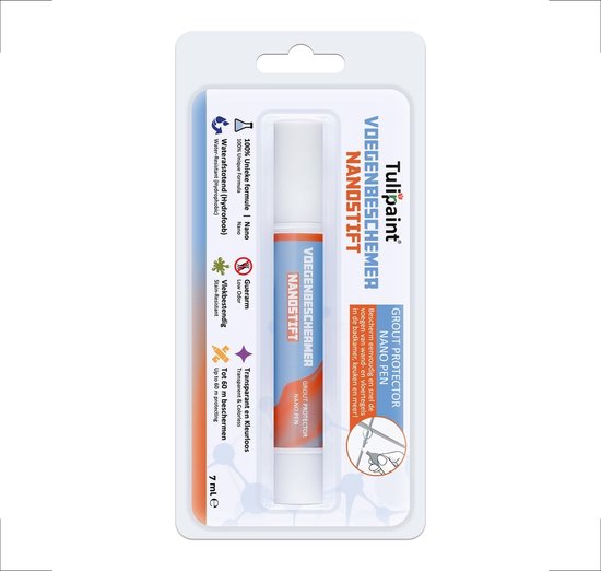 Voeg Protectie Stift - Nano Coating Pen - Tegels Beschermen - Waterafstotend Effect - 7ml Inhoud - Transparant van Merkloos	