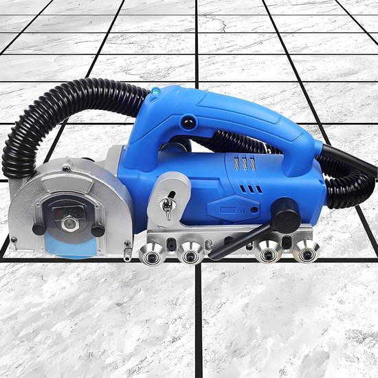 Voegen Reiniger - Tegelmachine - Voegen Uitslijpen - Krachtige 1200W Motor - 34 cm Lengte - Blauw