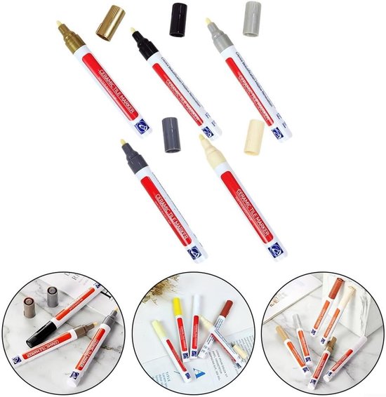 Voegen Reparatie Pen - Tegel Herstel Tool - Vloer Opfrissen - Waterdichte Formule - 12 x 3 x 3 cm