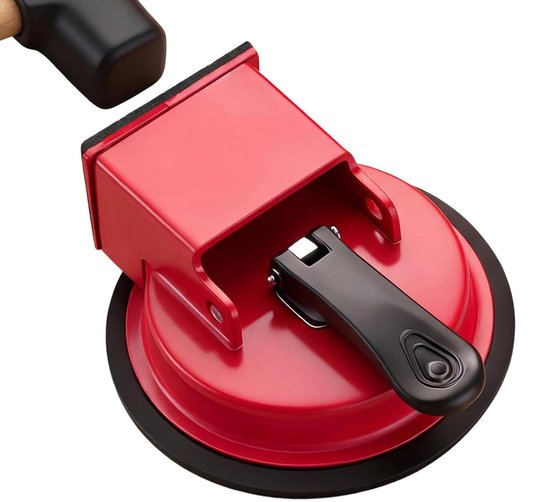 Voegen reparatiegereedschap - Scheurvuller vloer - Vloeren herstellen - Robuust koolstofstaal - 12 x 4 cm - Rood