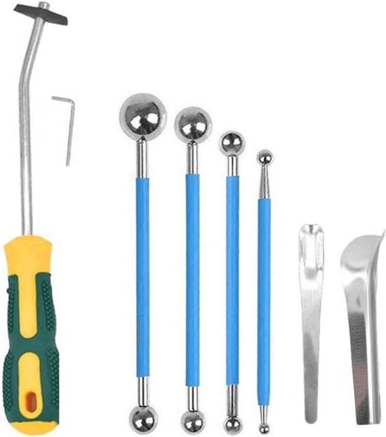 Voegen Verwijderaar Set - Tegel Reparatie - Voegen Reinigen - Ergonomisch Handvat - 8 Delig - Zoals Afgebeeld