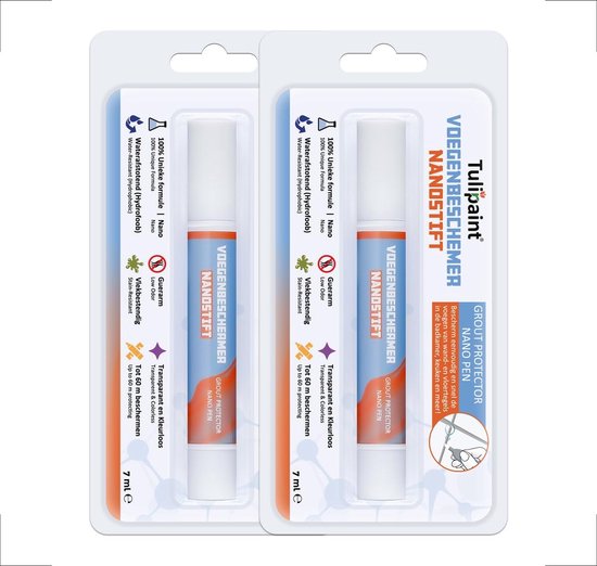Voegenbeschermer Nanostift - Impregneer Stift - Tegels Beschermen - Duo Verpakking van Merkloos	