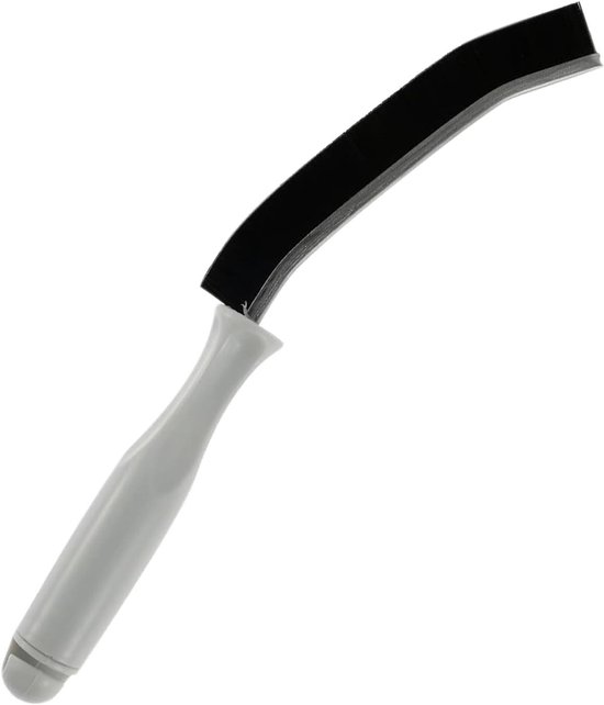 Voegenbezem - Spleetborstel - Tegels Reinigen - Schuine Harde Borstels - 28 cm Lengte - Zwart