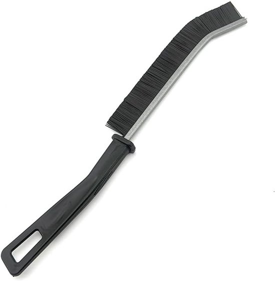 Voegenborstel gebogen 23,5 cm - nylon haren - voor reinigen van hoeken - SnelShoppen