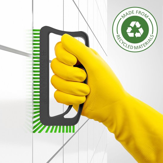 voegenborstel grijs/groen - reinigingsborstel - voor voegen en tegels - ideaal voor badkamer en keuken - ShopVlot