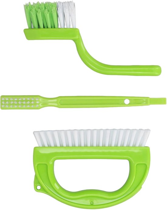 Voegenborstel Reiniger - Naden Borstel Set - Schoonmaken Badkamer - Ergonomisch Handvat - 3 Eenheden