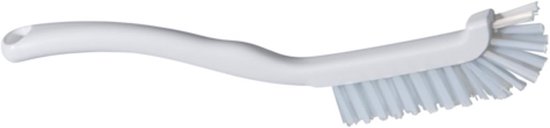 Voegenborstel - Reinigingsborstel - Voegen Schoonmaken - Verwijdert Schimmel - 220 mm - Wit