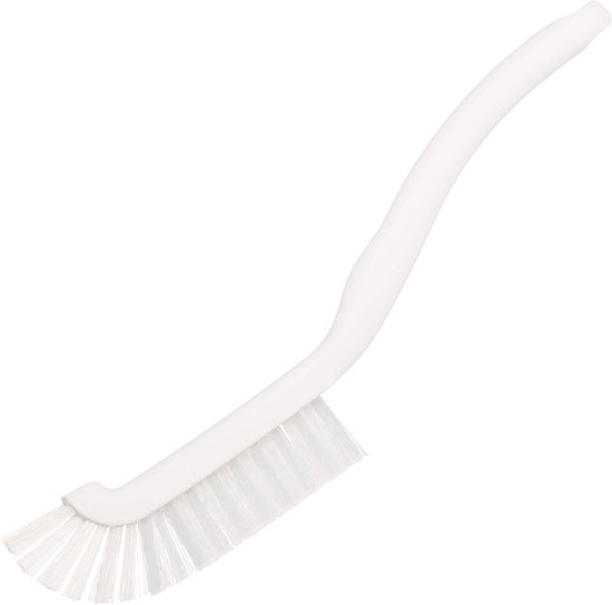 Voegenborstel - Schoonmaakborstel - Sanitair Reinigen - Stevige Nylon Haren - Wit