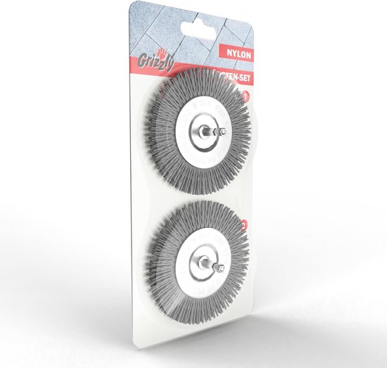 Voegenborstel set 2-delig - Nylon onkruidborstels voor voegen van Kinzo Garden