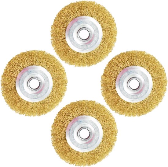 Voegenborstel Set - Onkruidborstel Staal - Nauwkeurig Reinigen - 4 Stuks RVS - 1 cm Breed - Zilverkleurig