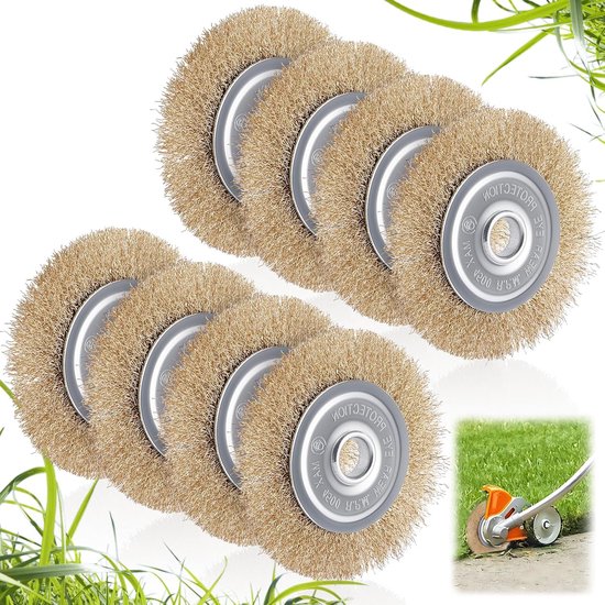 Voegenborstel Set - Reserveborstels - Onkruid Verwijderen - 8-delige Set - 110 x 16 mm